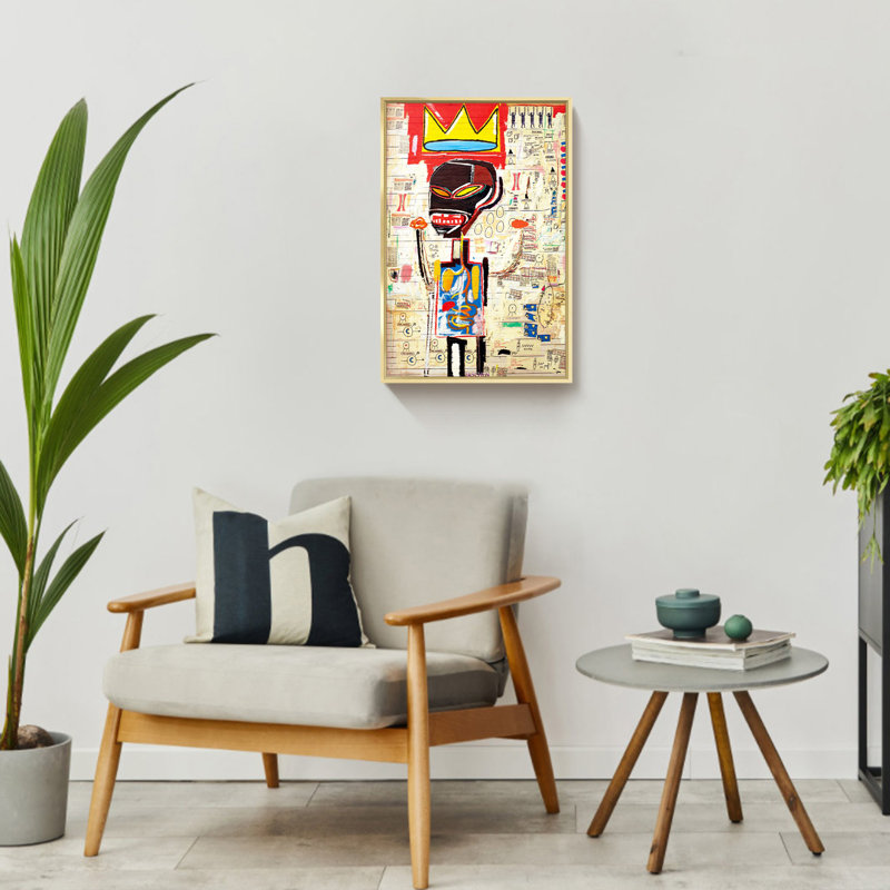 «Graffiti Art» sur toile, H 23,75 po x l 15,75 po x P 1,34 po, Or
