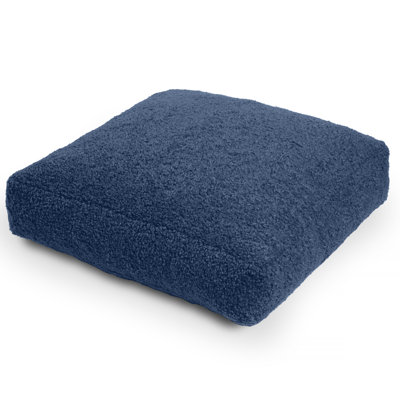  Grand coussin décoratif / coussin de yoga méditation, faux agneau Shearling