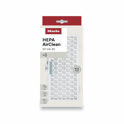 Miele SF-HA 30 HEPA AirClean Filter for Miele Vacuum Cleaners (Classic/Complete C1 and Dynamic U1)