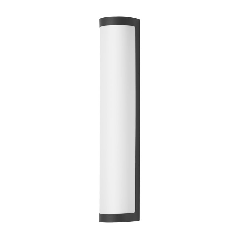 Halfpipe-Outdoor Wall Mount, Black