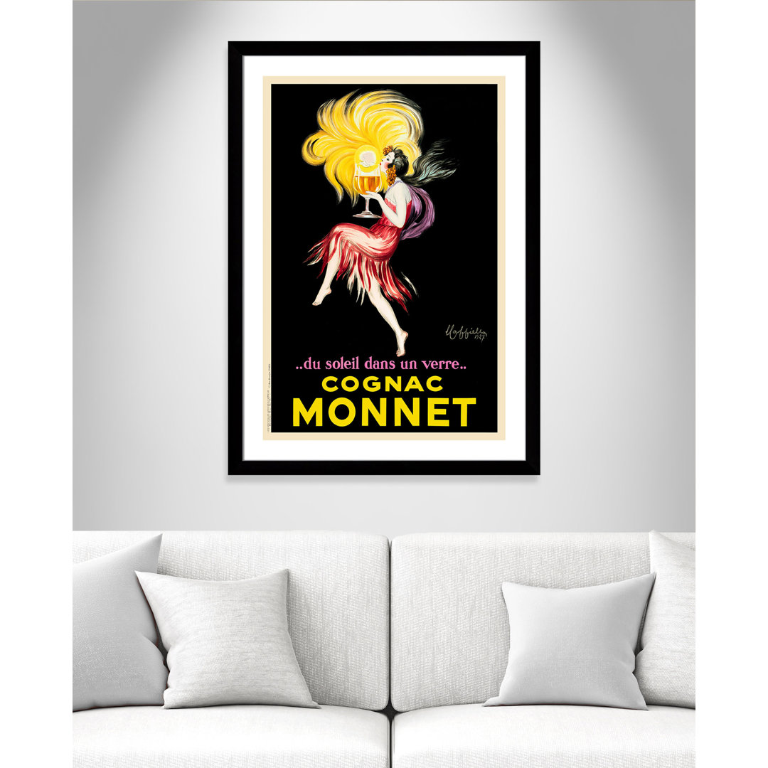 Brickhill Cognac Monnet' Framed Vintage Advertisement Red Barrel Studio®