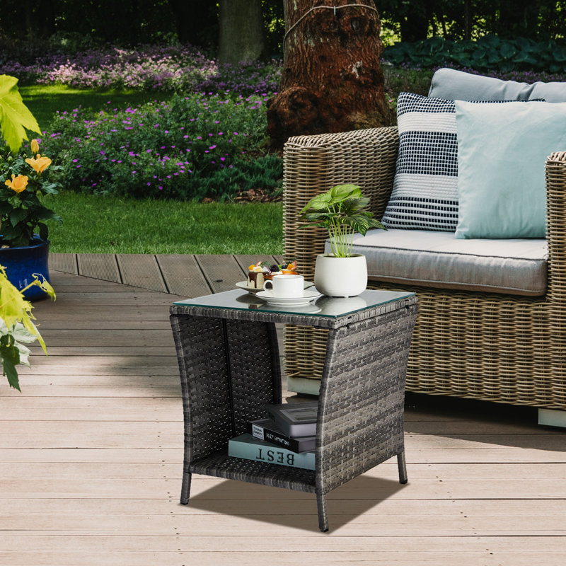 Table d'appoint Ariabella, Gris