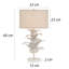 60cm Metal Table Lamp with Linen Shade-1411819439