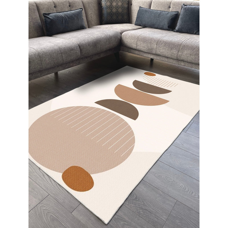 Tapis en coton Myra, Carré 2 pi 7 po
