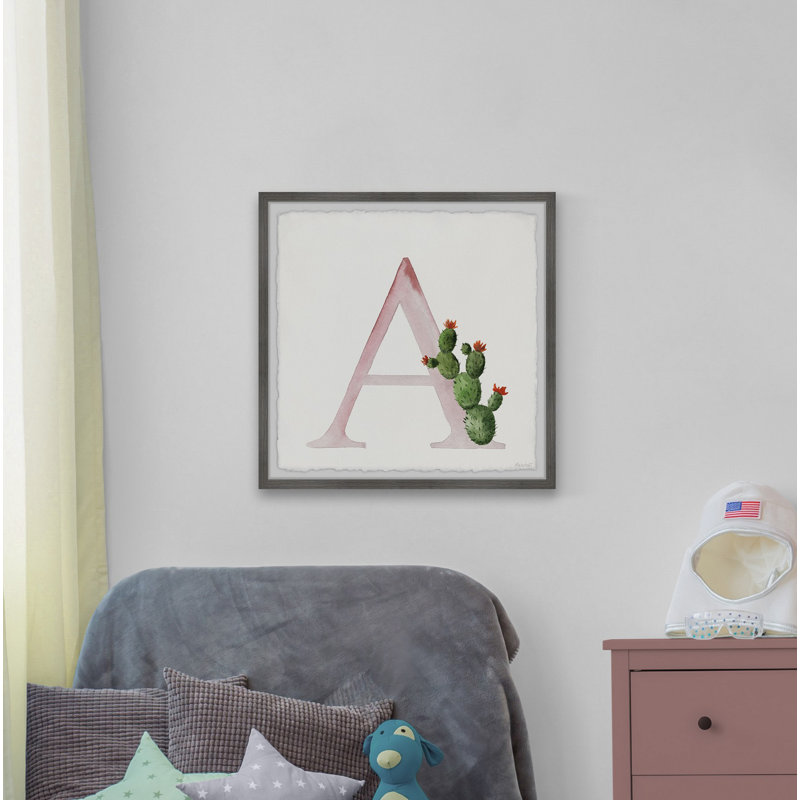 «Bergin A Is for Air Plane», reproduction encadrée, H 32 po x l 32 po x P 1,5 po