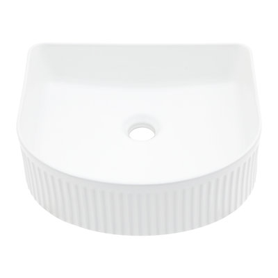 16.06"X13.3" Ceramic Vessel Bathroom Basin - Modern, White, Stain , Essential Item Modern White Sink 16.06"X13.3", Outstanding