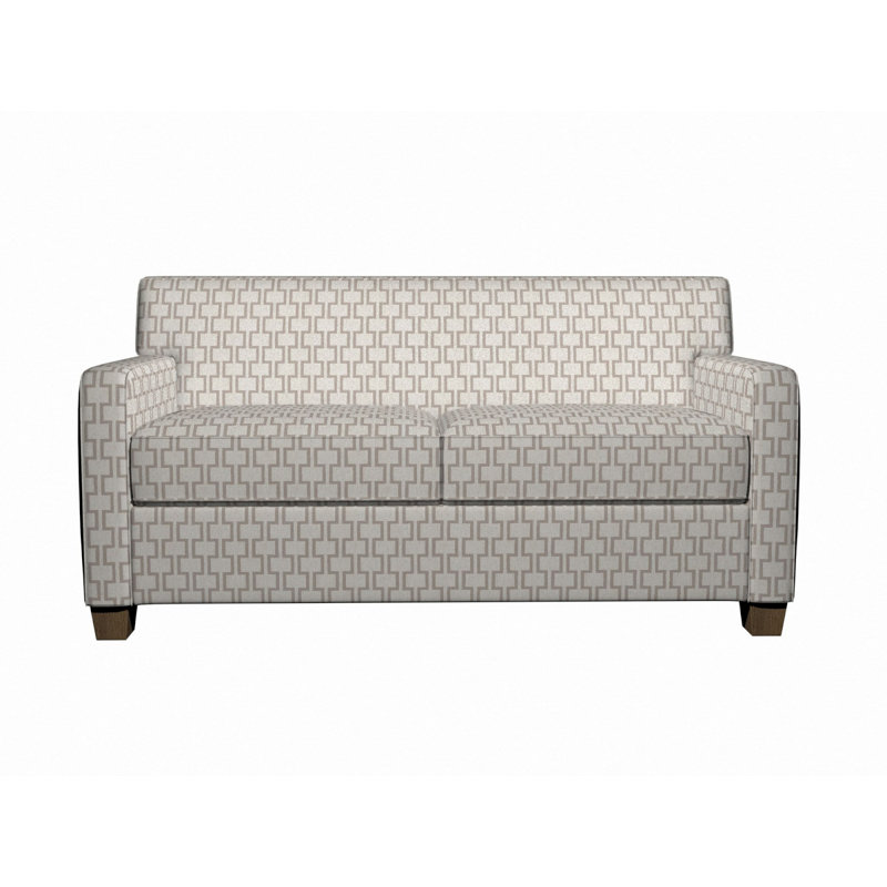 Tissu de lin géométrique, Gris2