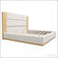 Structure de lit plateforme tapissier avec tête de lit en bois allongée, lit moderne avec base en bois-85189173-85189175