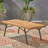 Modern Design Wood Coffee Table With Iron Legs, Finish, 50"X23.5"X17.52" For Patio And Backyard Spacious 50"X23.5"X17.52