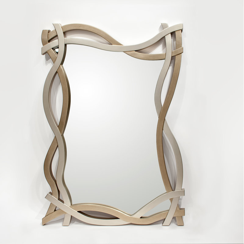Wood Flat Wall Mirror
