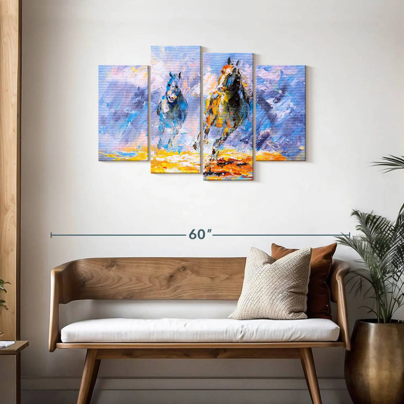 Huile de cheval Brampt, H 27 po x l 43 po