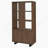 3-Shelf Bookcase With Slatted Doors