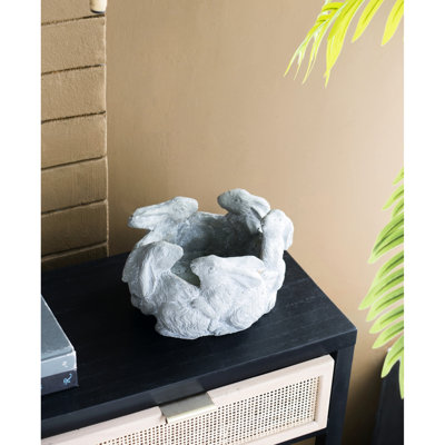 5 pots à fleurs en ciment, 10 x 8 x 6,5 po, 6,6 lb, gris, une pièce séduisante pour le décor extérieur de votre maison