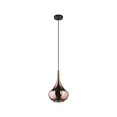 Almoster Unique Modern Tear-Shaped Glass Pendant