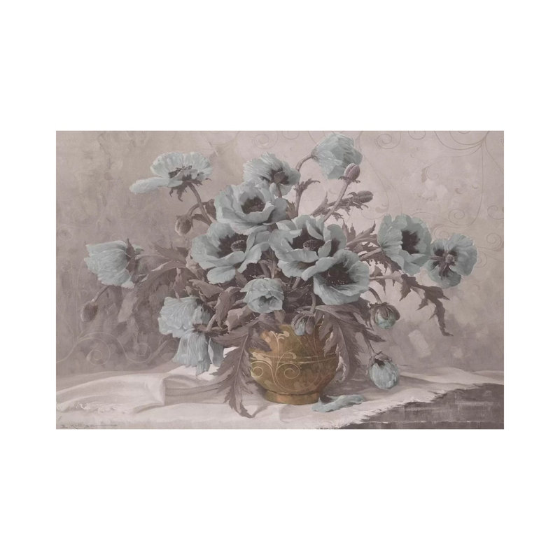 Still Experience by E. Kruger - Wrapped Canvas Painting, 20.32 cm H x 30.48 cm W