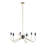 6-Light Metal Chandelier