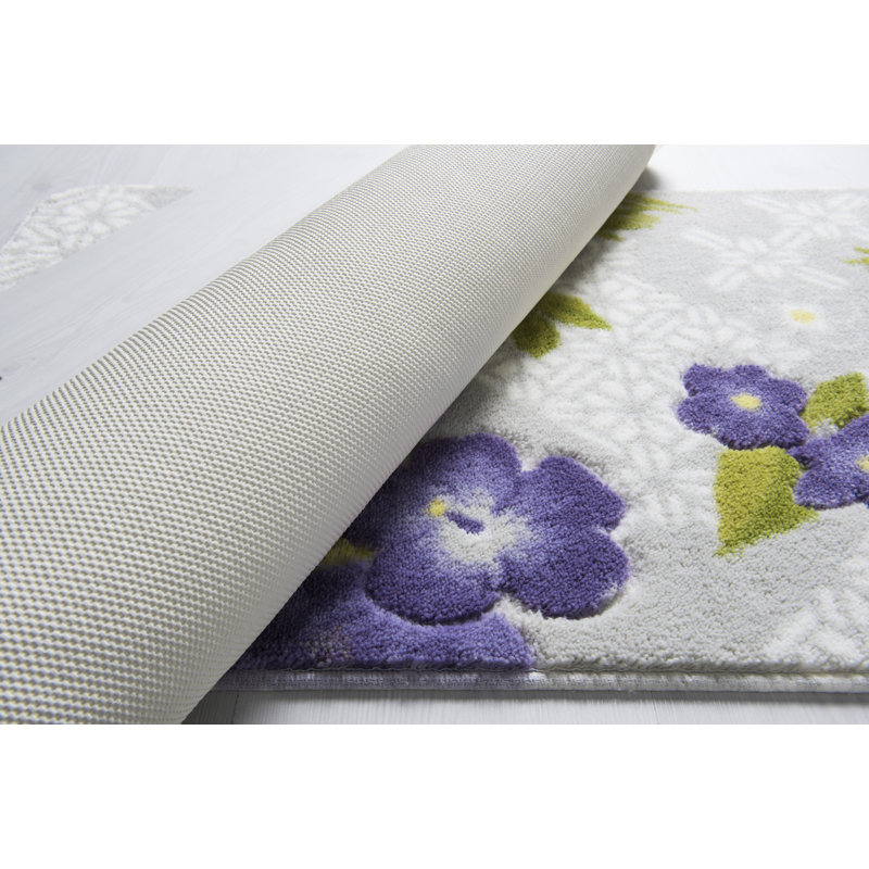 Tigridie Bath Rug, Grey