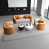 Orange Faux Leather