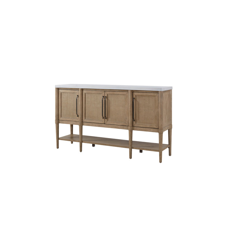 Cement Topped Server with Cane insets