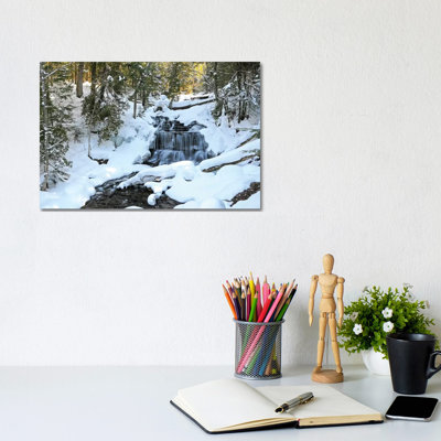 Winter Waterfall by Brian Wolf - Wrapped Canvas Gallery-Wrapped Canvas Giclée