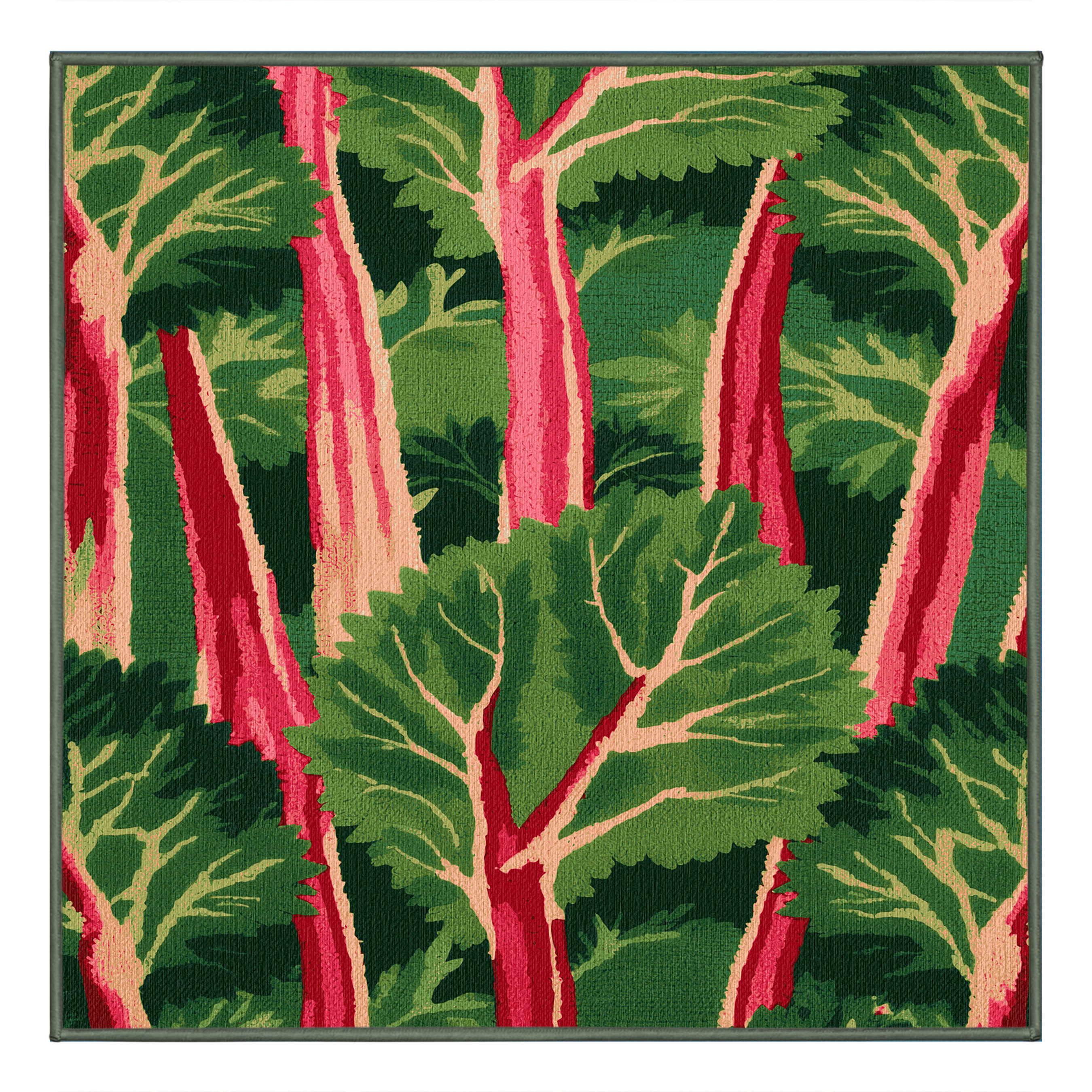 Dakota Fields Washable Rhubarb Vegetables Area Rug | Wayfair