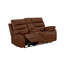 Ensemble 2 pièces: canapé inclinable électrique et causeuse console, brun-881464655