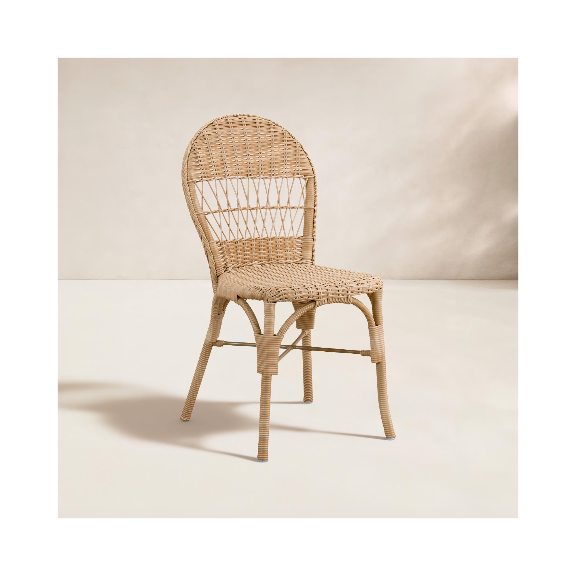 Ofelia Outdoor Dining Side Chair - Antique, Natural