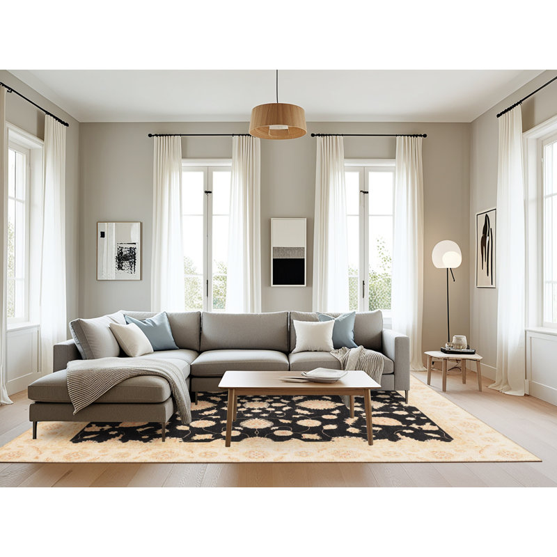 Tapis abstrait moderne 3832, Rectangle 8 pi x 12 pi