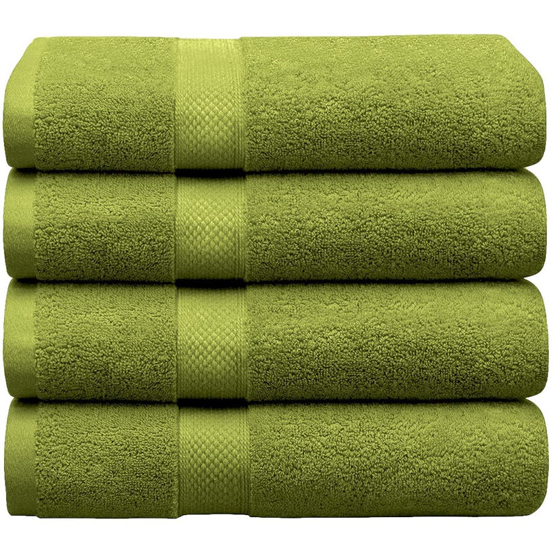 Très grandes serviettes de bain Alfano Luxury, Vert sauge