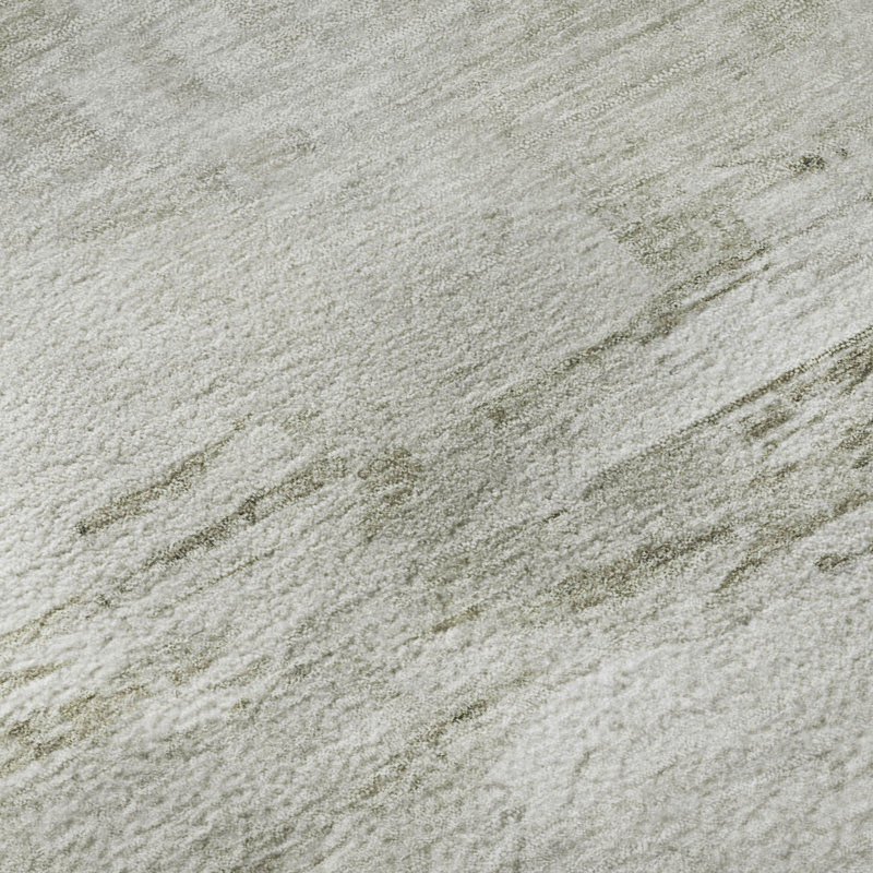 Tapis ivoire Cerrito AMF595 lavable à la machine de qualité supérieure, Rectangle 2 pi 6 po x 3 pi 10 po