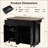 53.5''Farmhouse Kitchen Island With Power Outlet, Kitchen Storage Island With Drop Leaf, Spice Rack And Drawer, Rolling Kitchen Cart On Wheels, For Home, Kitchen And Dining Room-1835463142