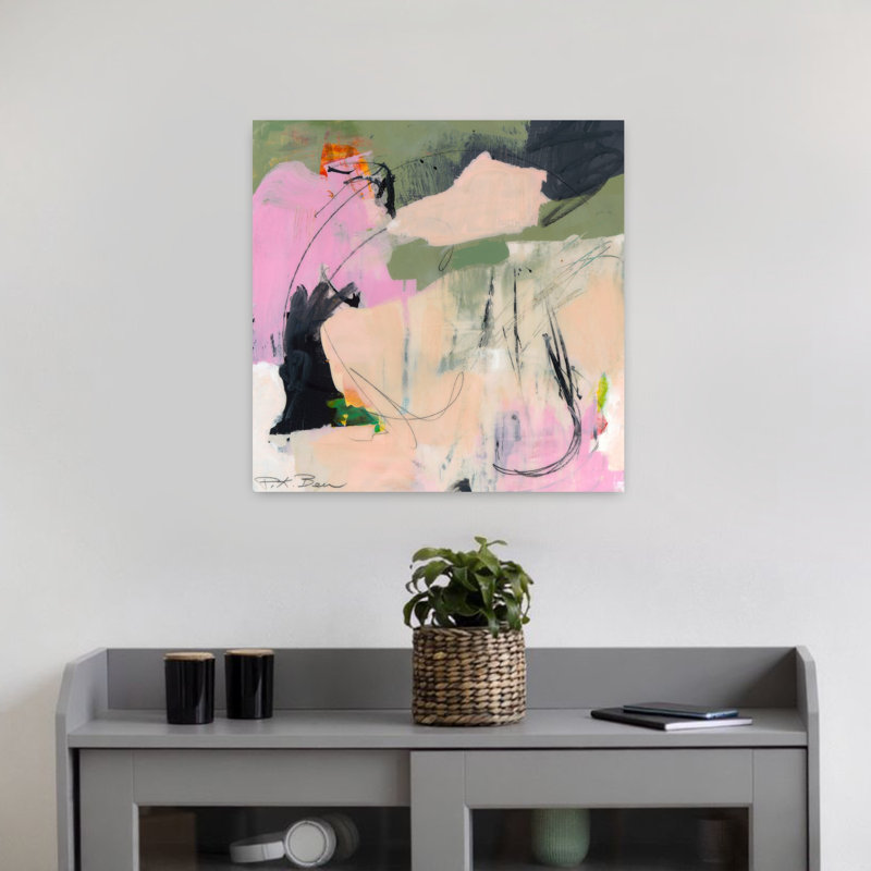 Sylvan Zephyr n ° 2, art contemporain abstrait, H 18 po x l 18 po