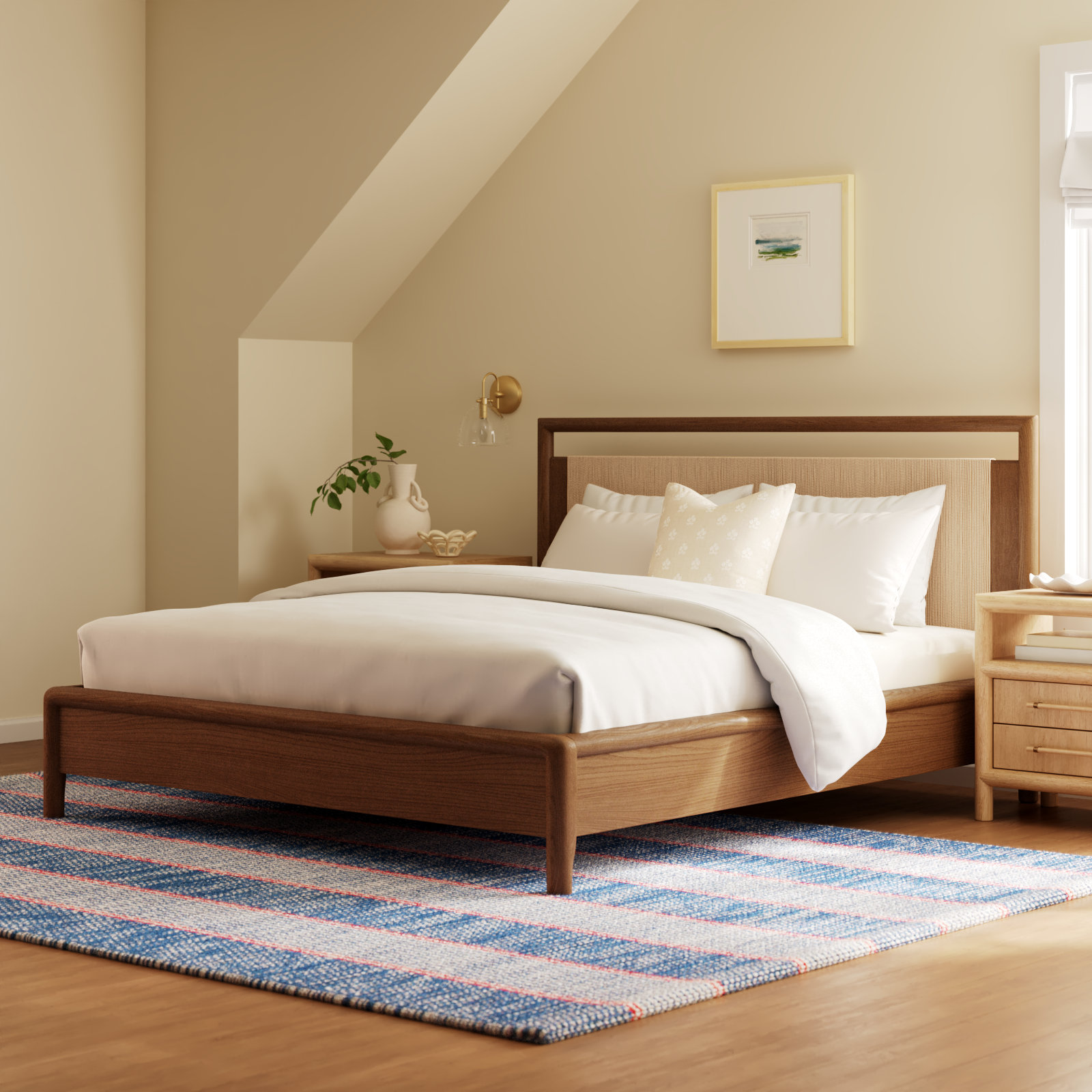 Maddy Woven Oak Bed, California King