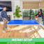 Table de tennis de table pliable intérieure / extérieure avec raquettes et balles GoSports - 6 x 3 pi-101301896