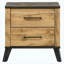 Table de chevet 2 tiroirs Natural Pine
