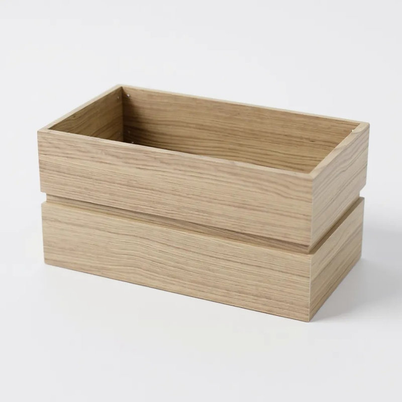 Rectanglar Terrace Planter Short, Ash Brown, 9.5" H x 18" W x 11" D