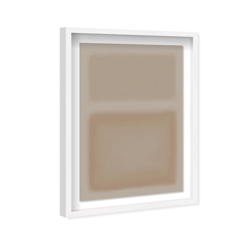 Perfect Peach Print by Oliver Gal, White Shadowbox, 11.5"H x 16.5"W
