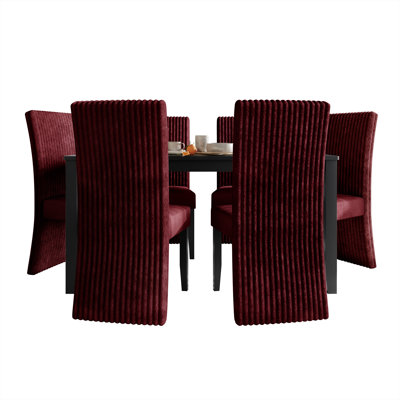 Ensemble de salle à manger 7 pièces avec table de salle à manger L 59 po
