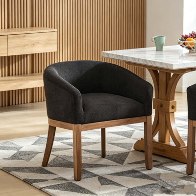 Modern Upholstered Barrel Dining Chairs