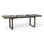 Table de salle à manger d'extérieur en bois extensible