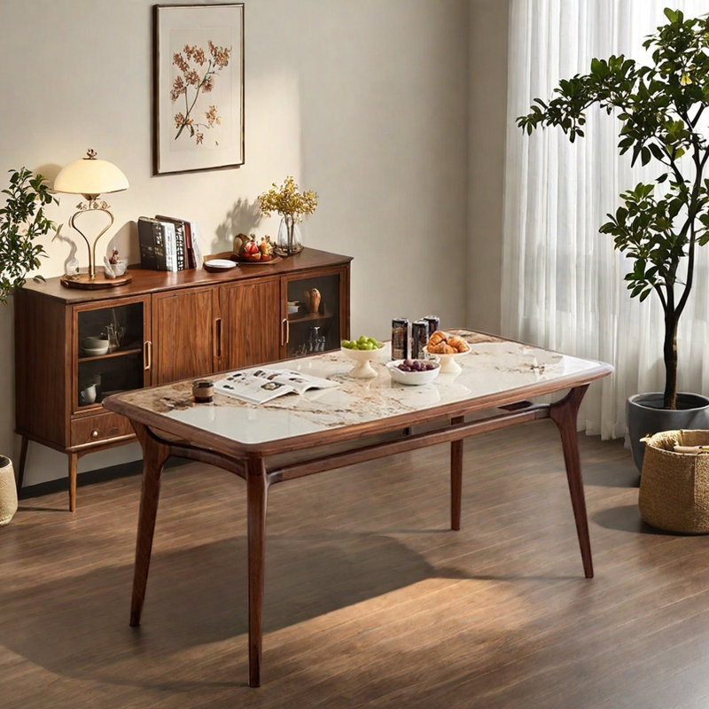 Table de salle à manger haute qualité en noyer
