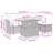 Vidaxl Garden Sofa Set Black, Cream White