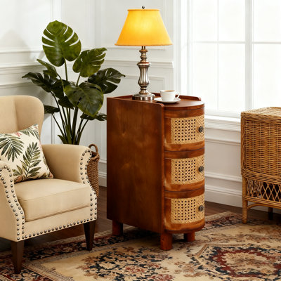10.62" Mid-Century Modern Side Table with Heavy-Duty Metal Frame, Premium High-End Furniture