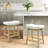 Extra Wide 19.7" Seat Counter Height Stool Modern Upholstered Wood Saddle Barstools-637589442