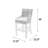 Upholstered Counter Stool with Solid Wood Frame-1641417554-1641417577