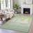Machine Washable Indoor/Outdoor Xhevrie Green Rug-112059525
