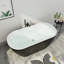 Baignoire de trempage autoportante L 59 po x l 29 po avec drain chromé double-64490093