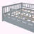 Wood Daybed with Trundle and Fence Guardrails-317973216-317973229