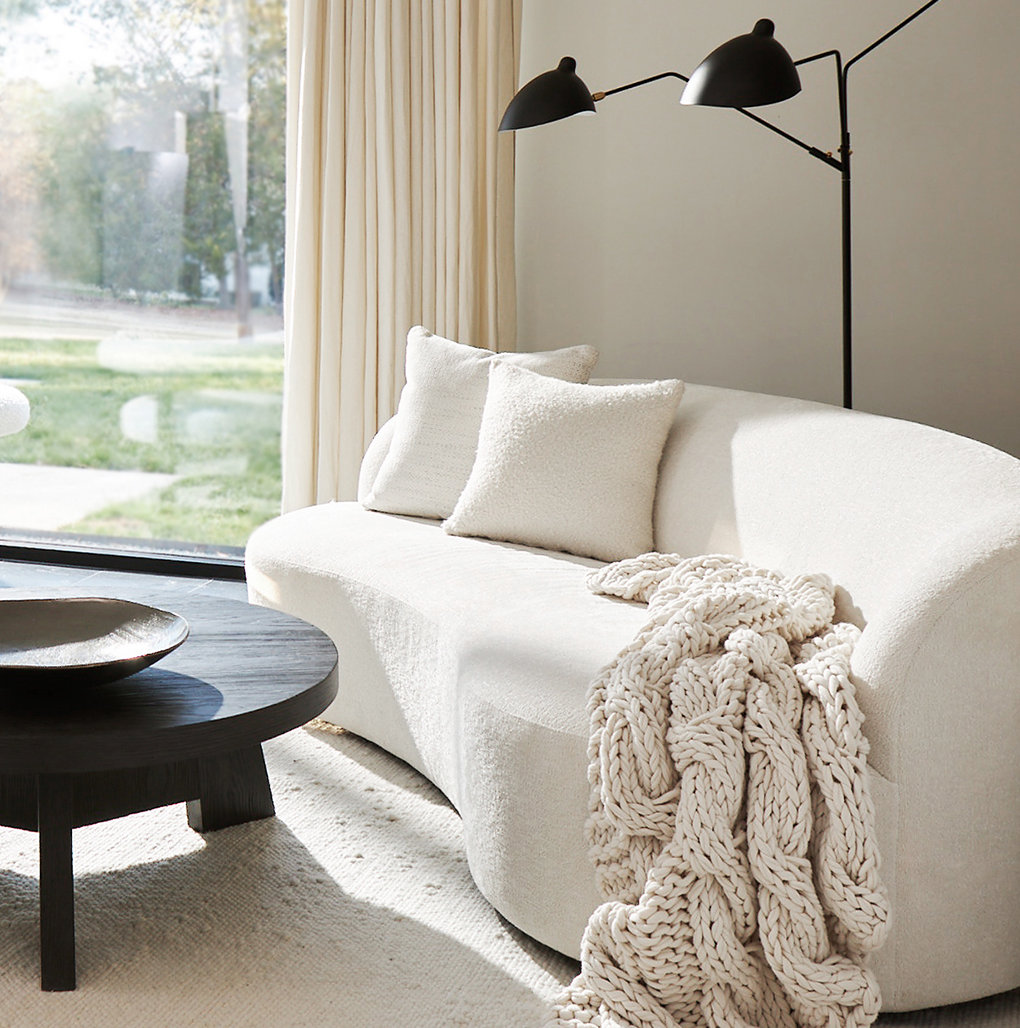 Elle 89" Upholstered Sofa