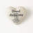 Sullivans Blessed Heart Stone 3"H; Off-White